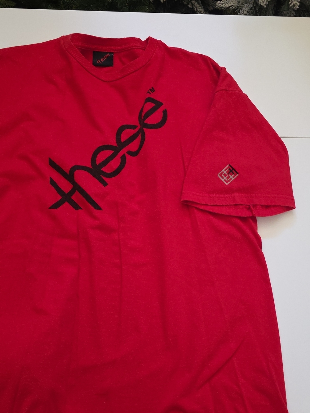 ™ Red Short Sleeve Logo Tee for Men